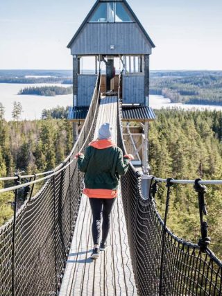 Aussicht Little Rock Lake Zipline