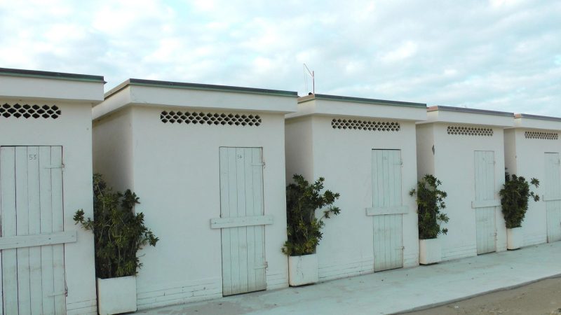 Badehäuschen in Rimini