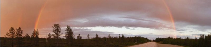 Rainbow-midnight-sun-finland