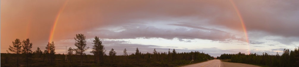 Rainbow-midnight-sun-finland