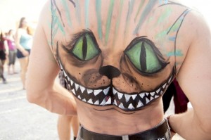 Edding-Tattoo-Katze