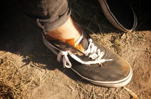 Feder-am-Schuh