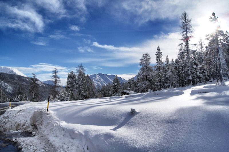 Schneelandschaft-Schweiz