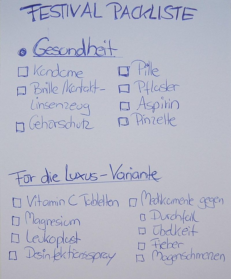 Festival-Packliste-Gesundheit