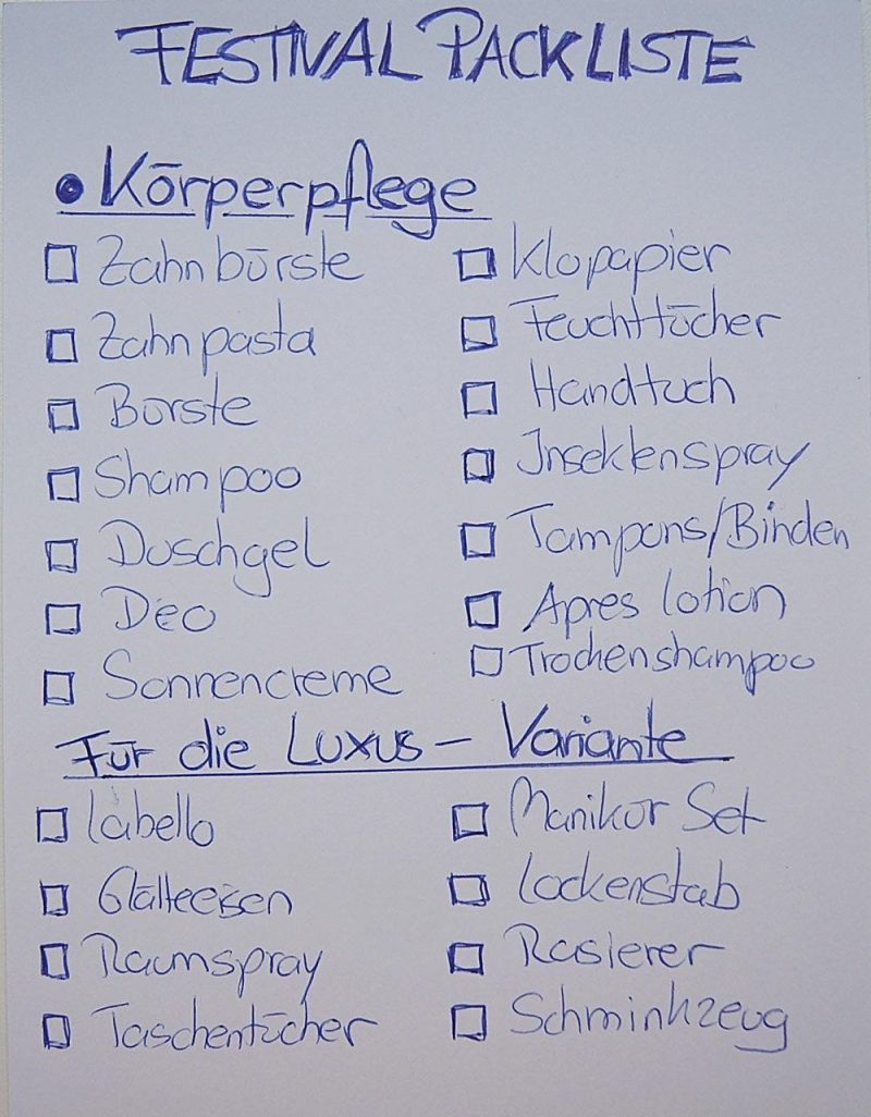 Festival-Packliste-Körperpflege