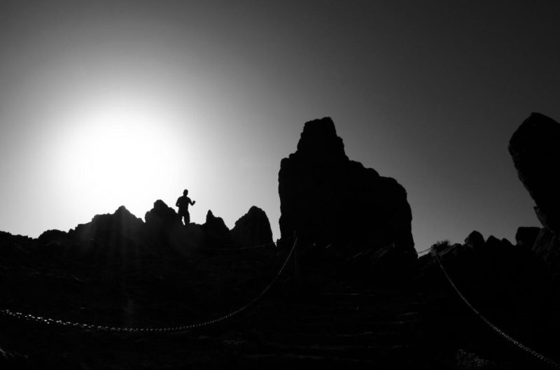 Roques de Garcia-Sonnenuntergang