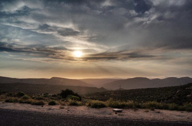 Sonnenuntergang-Südafrika