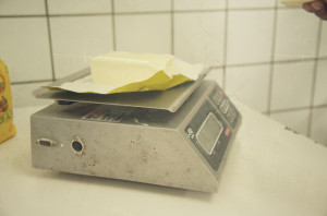 Butter-abwiegen