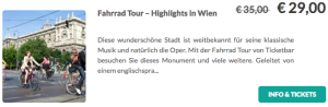 Fahrradtour Highlights in Wien