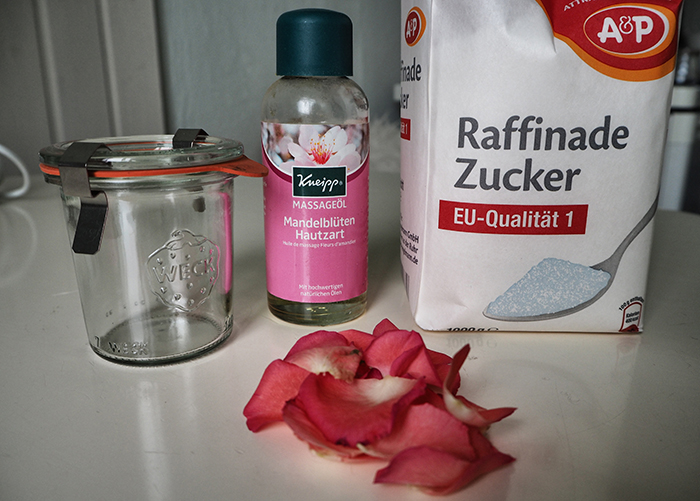 Rosen Body Peeling Zutaten