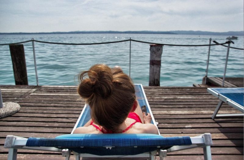 Christine Neder am Gardasee