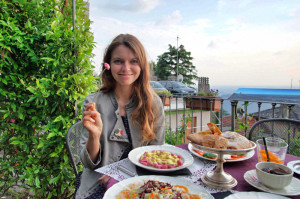 Italien-pinke-Pasta