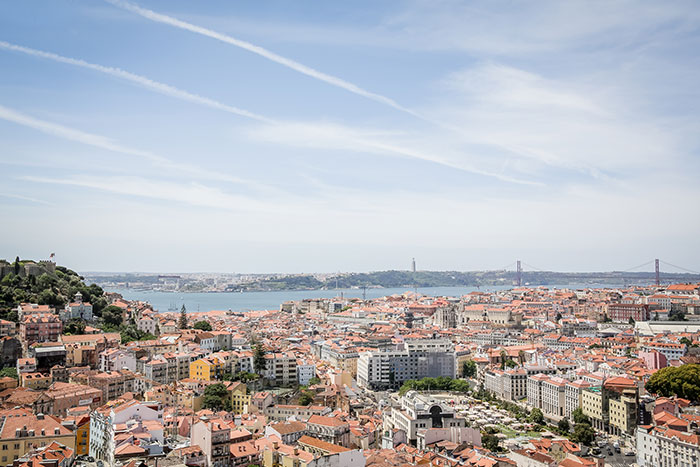 Ausblick Miradouro da Senhora do Monte Lissabon