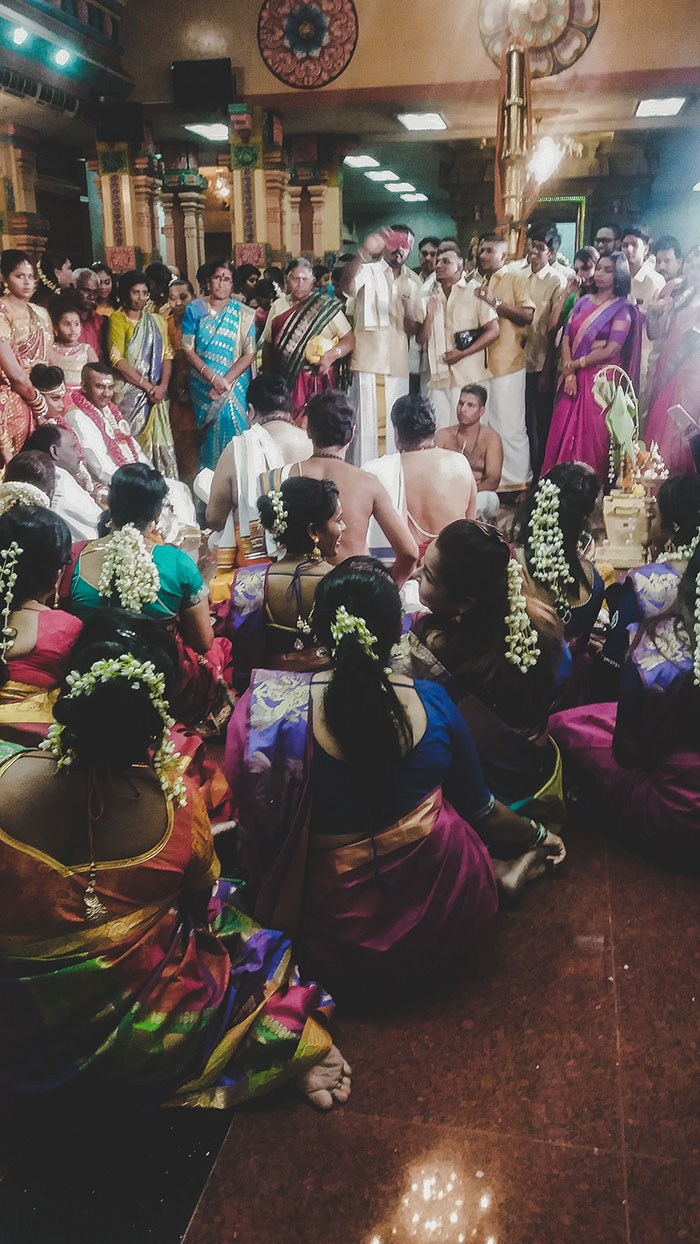 Indische Hochzeit im Sri Mahamariamman