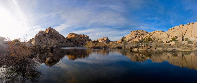 barker dam panorama