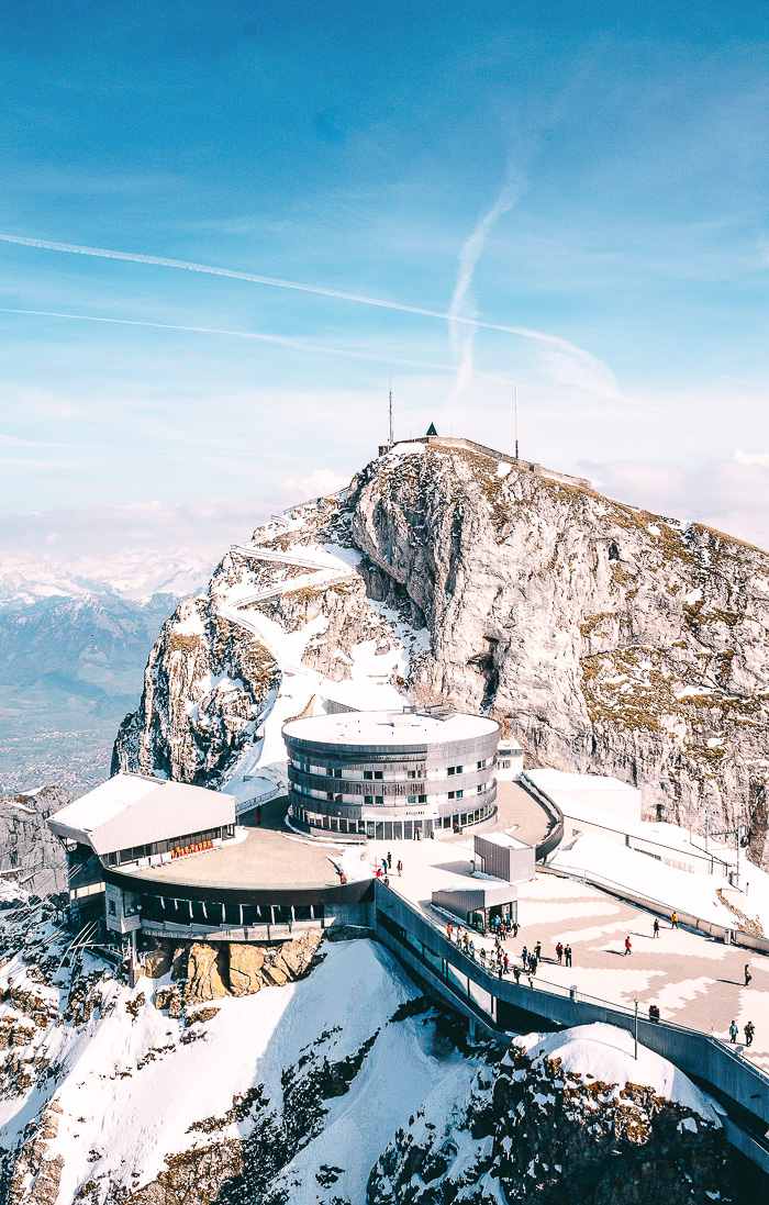 Die Plattform auf dem Pilatus Kulm