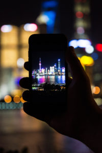Shanghai Skyline bei Nacht