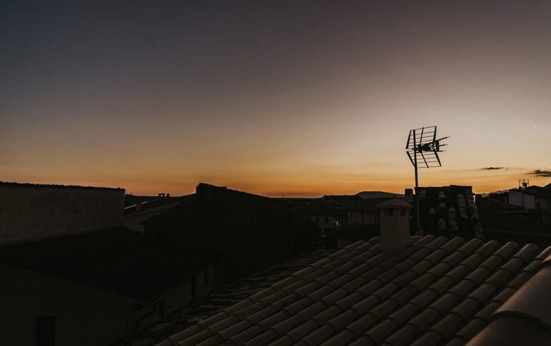 dachterrasse sonnenuntergang costix
