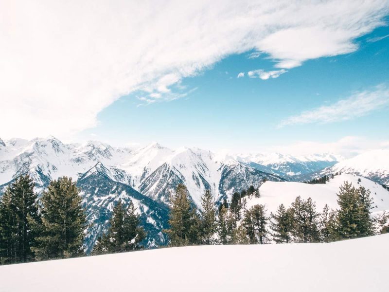 Landschaft Skigebiet Hochzeiger