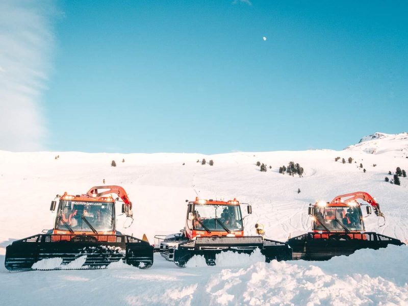 Pistenraupen Skigebiet Hochzeiger