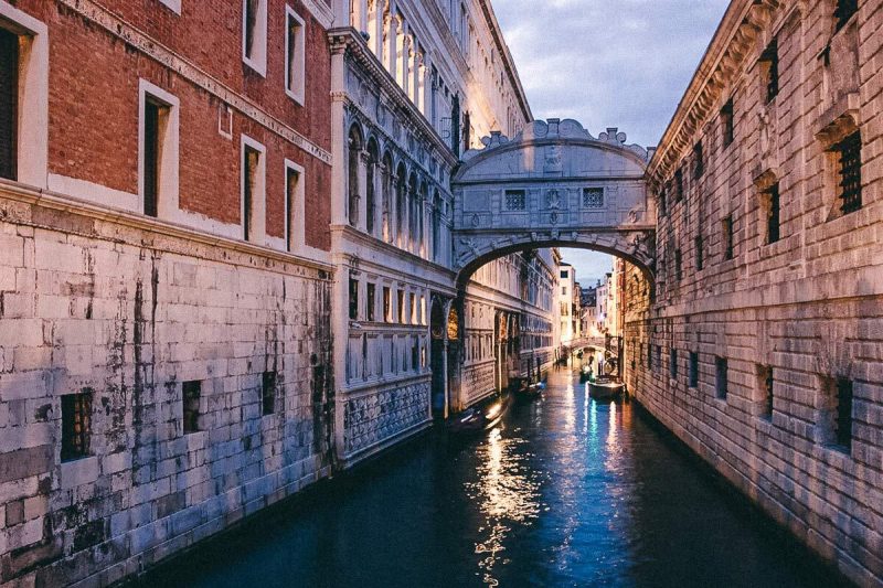 Seufzerbrücke Venedig Norditalien