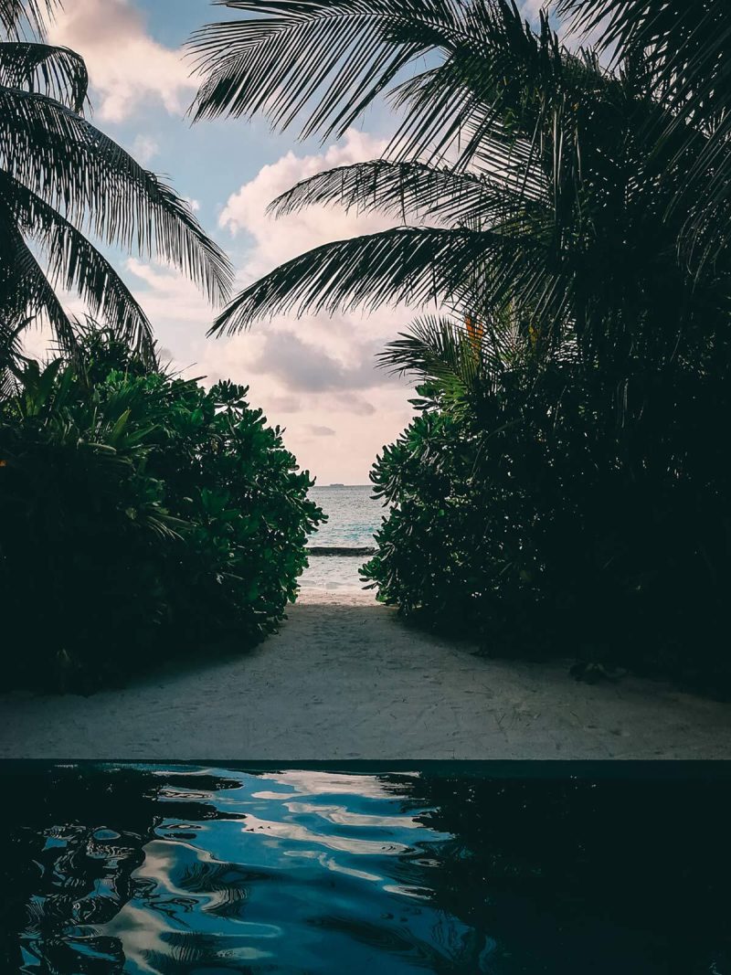 Ausblick Meer Malediven