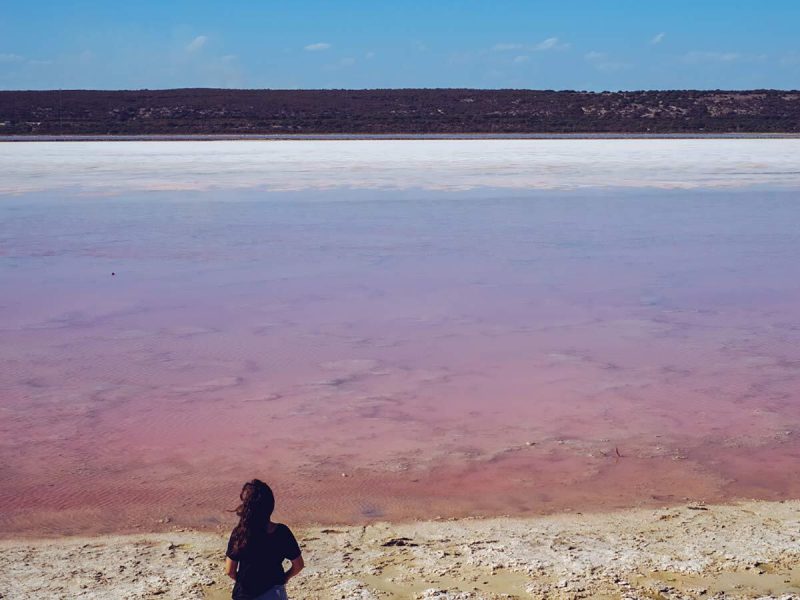Hutt Lagoon in Westaustralien