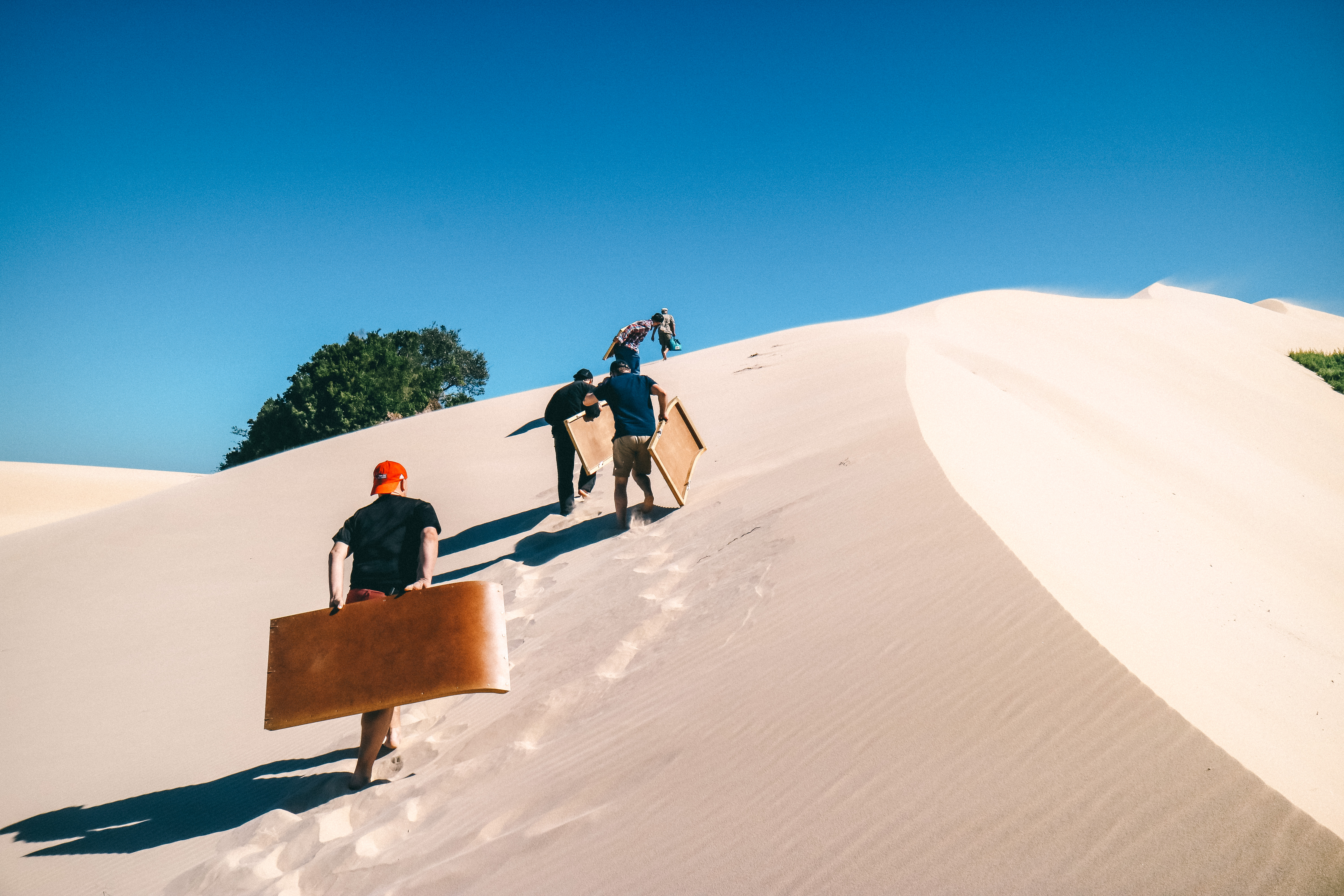 Sand Sledding in Südafrika