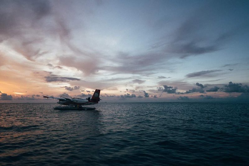 Malediven Wasserflugzeug