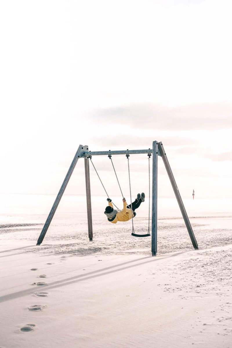 Schaukeln am strand