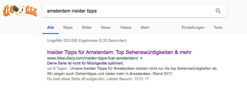 Google Platz 1