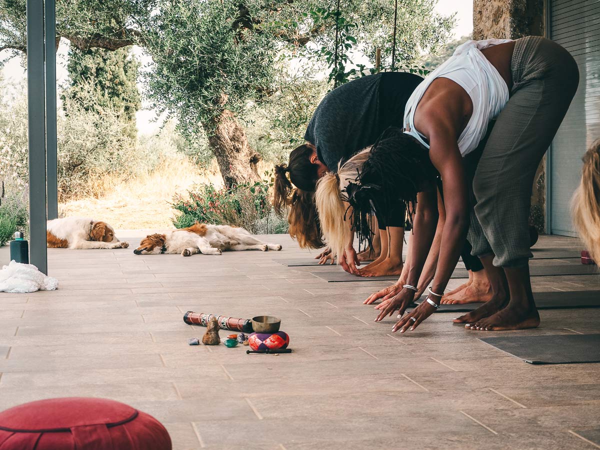 Yoga Session in Griechenland Peloponnes