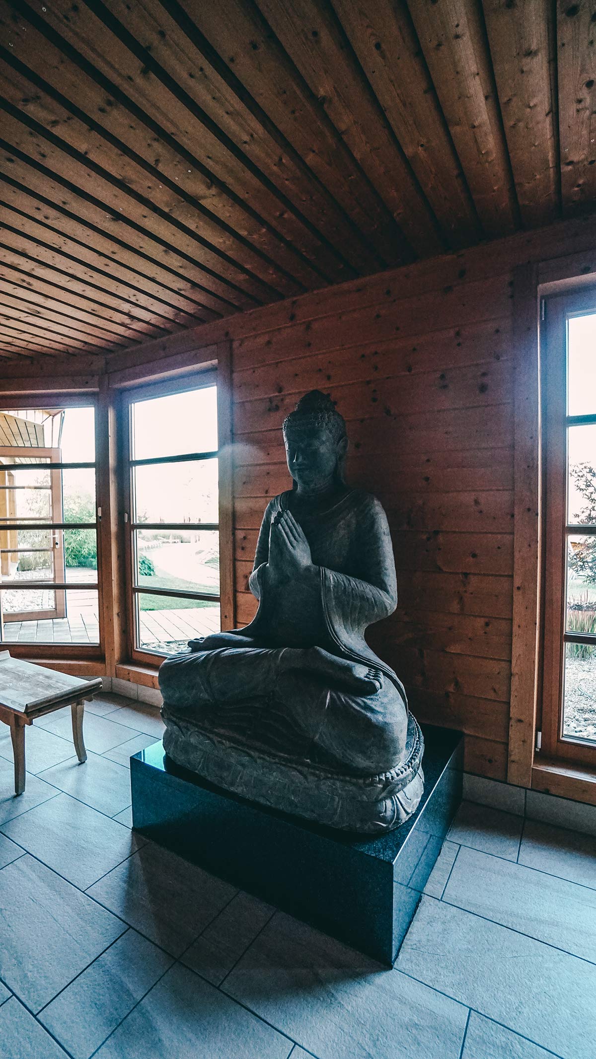 Innenbereich der Sauna Obermain Therme