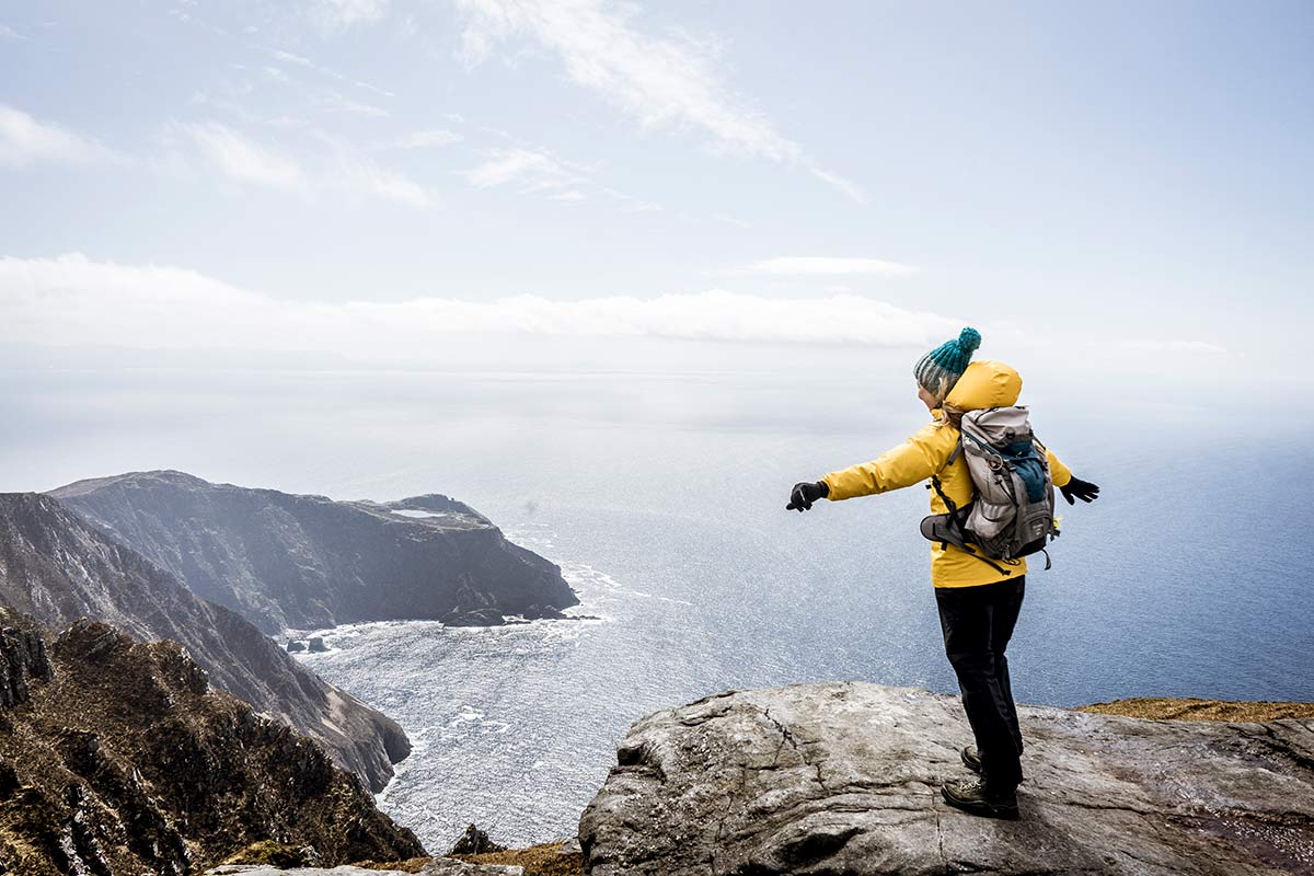 Irland Donegal Slieve Leage Klippen Abgrund