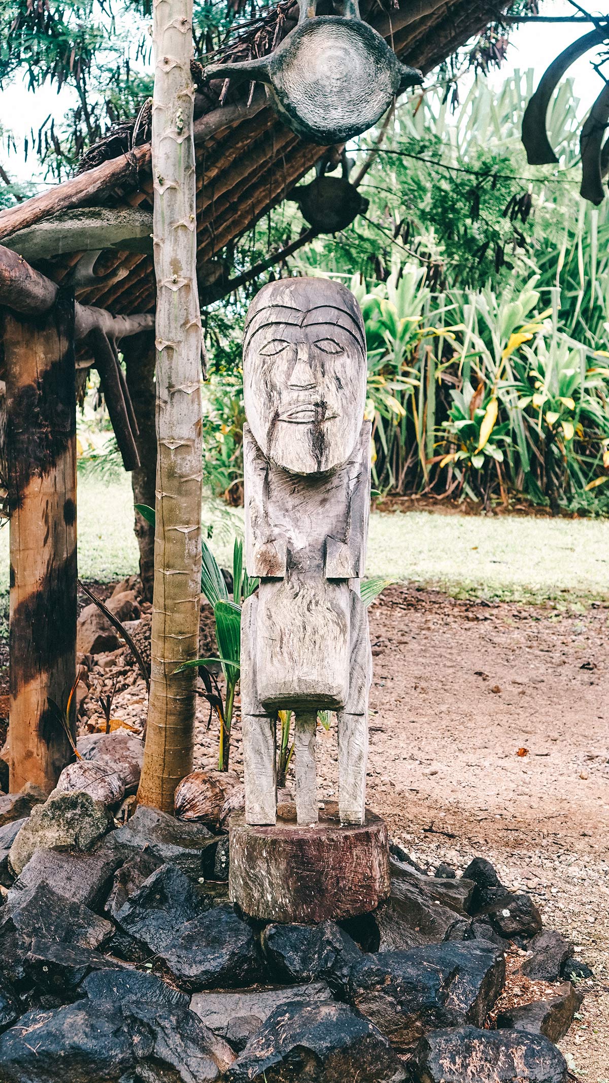 Punarei Cultural Village Statue