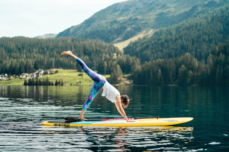 SUP Yoga in Davos