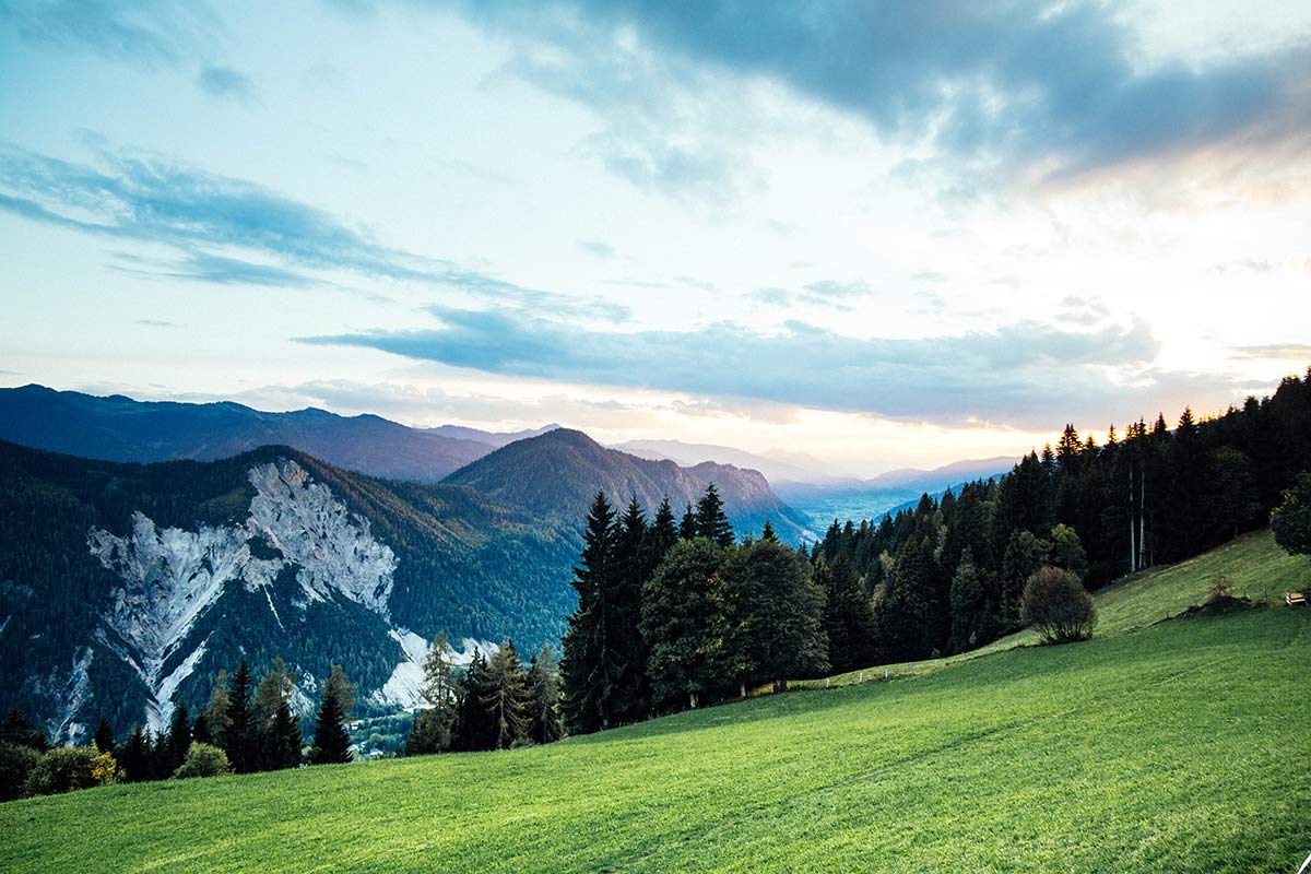 Sonnenuntergang auf der Sonnenalm