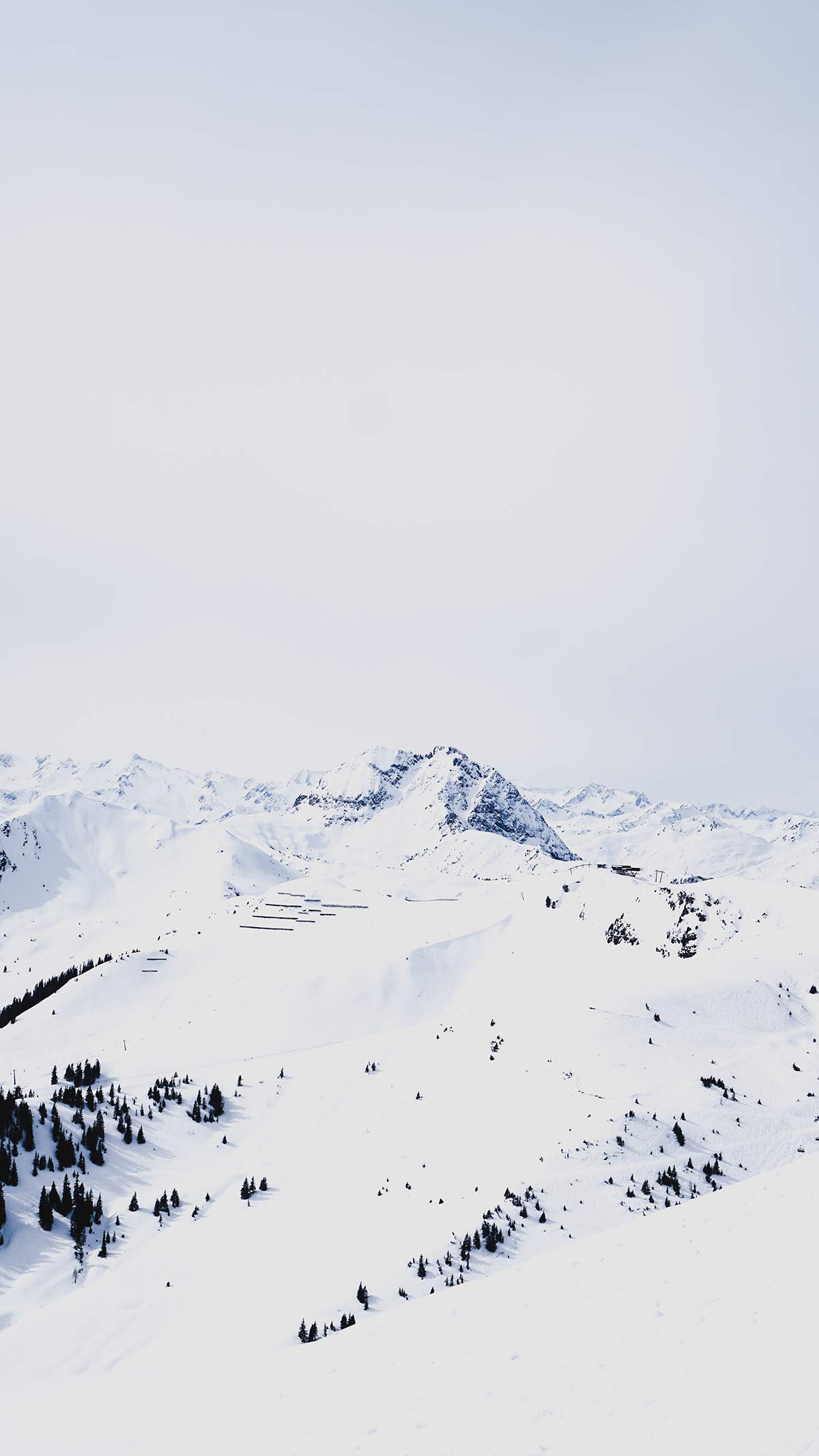 KitzSki Gebiet Ausblick Piste