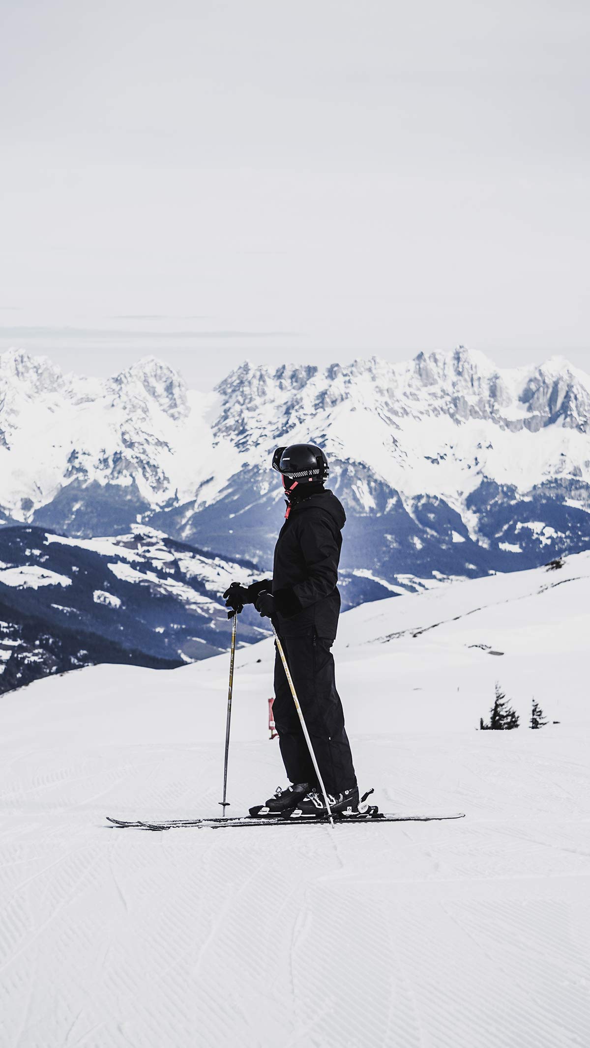 KitzSki Gebiet Kitzbuehel Kirchberg Ausblick