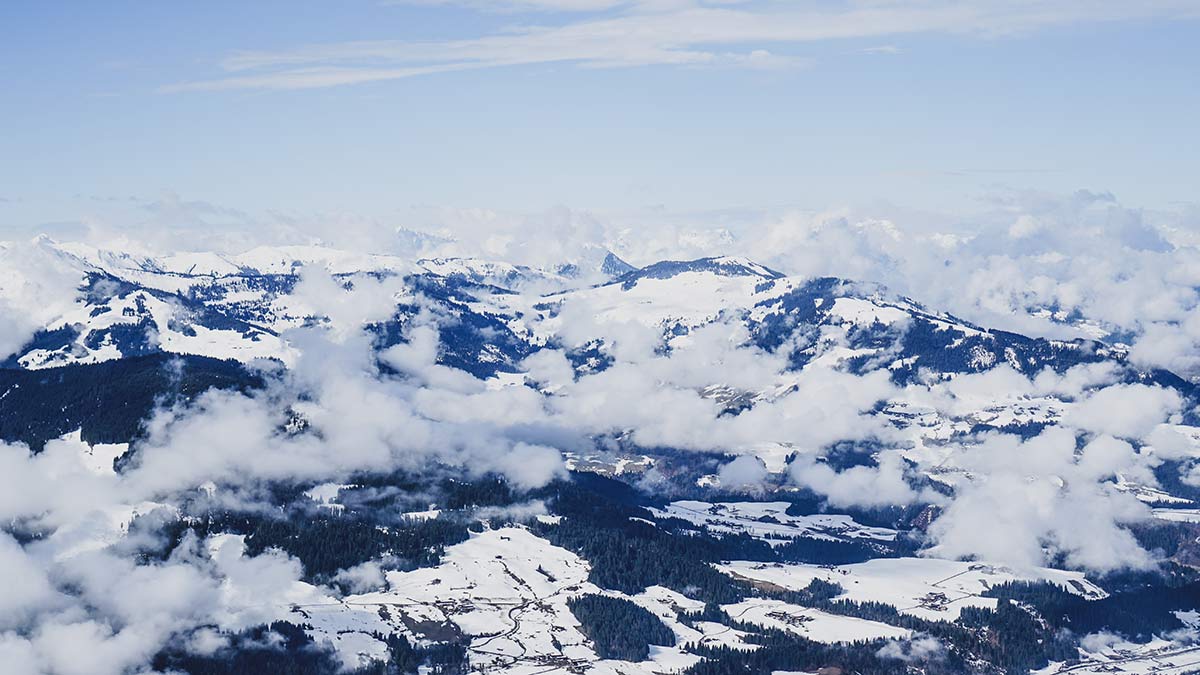 Wilder Kaiser Brixental Skigebiet Aussicht