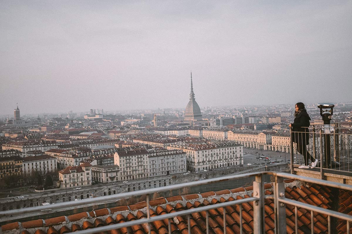 Blick ueber Turin