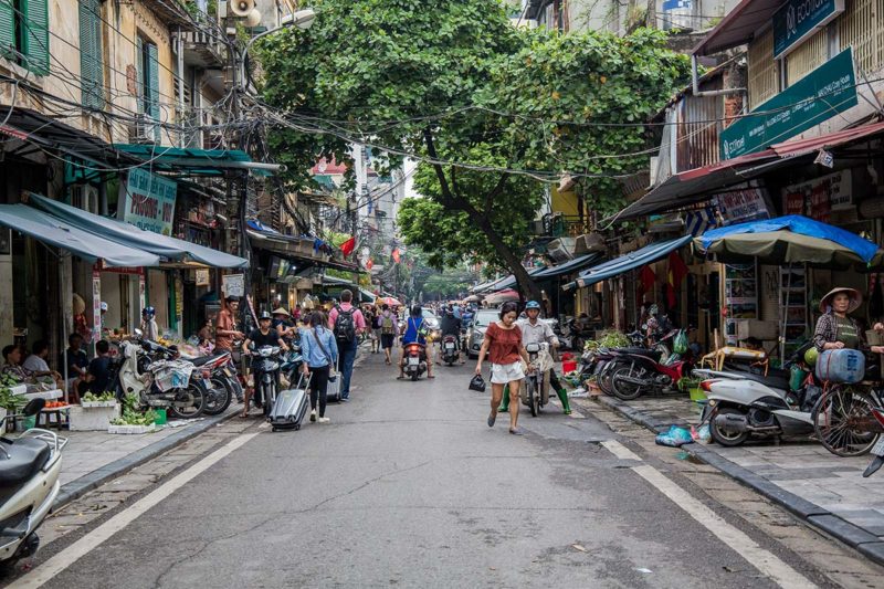 Hanoi bunt und laut