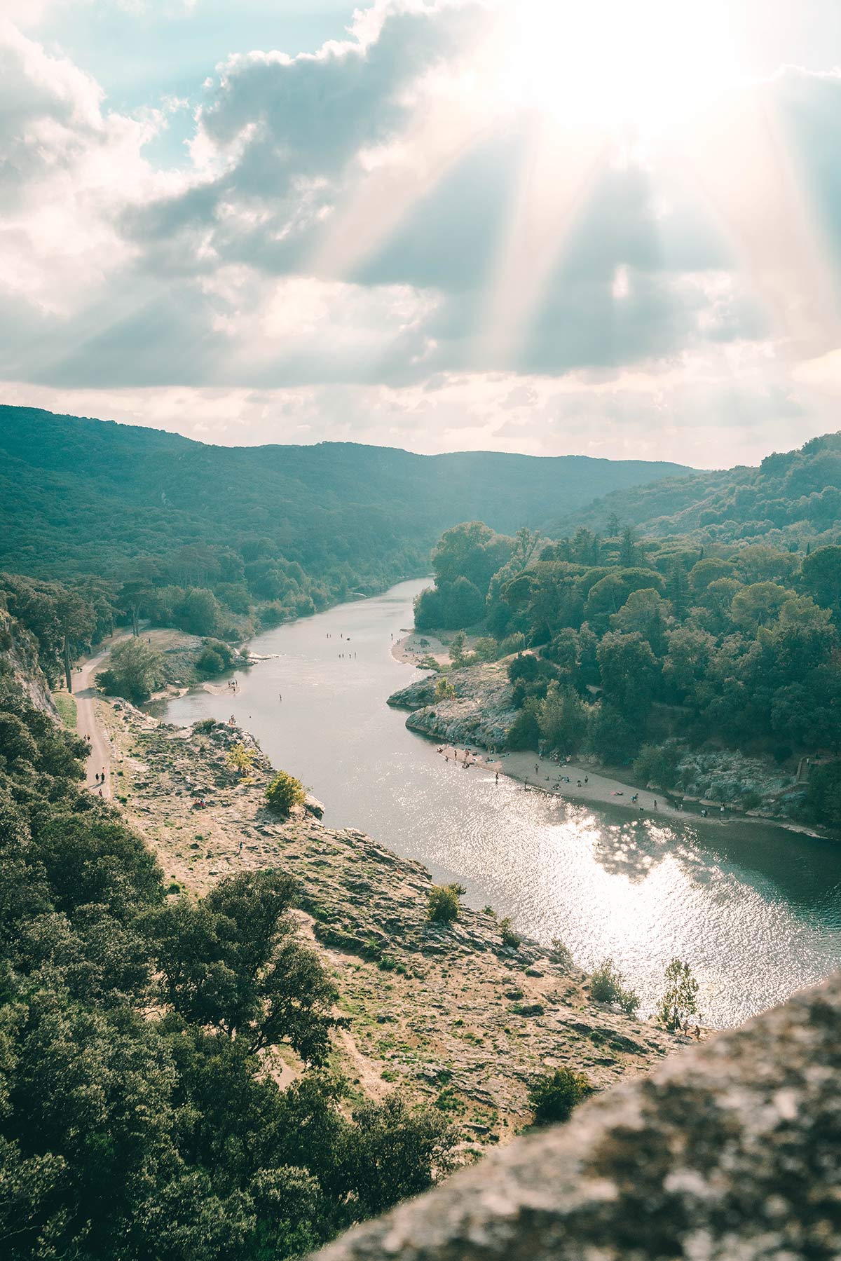 Aussicht vom Pont du Gard