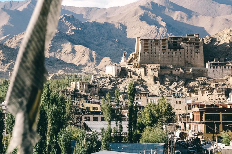 blick auf alten leh palast