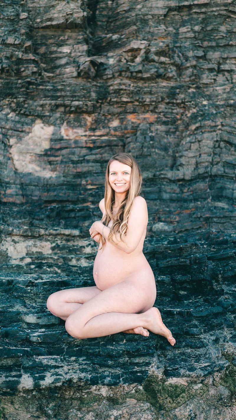 Fotoshooting Schwangere am Strand