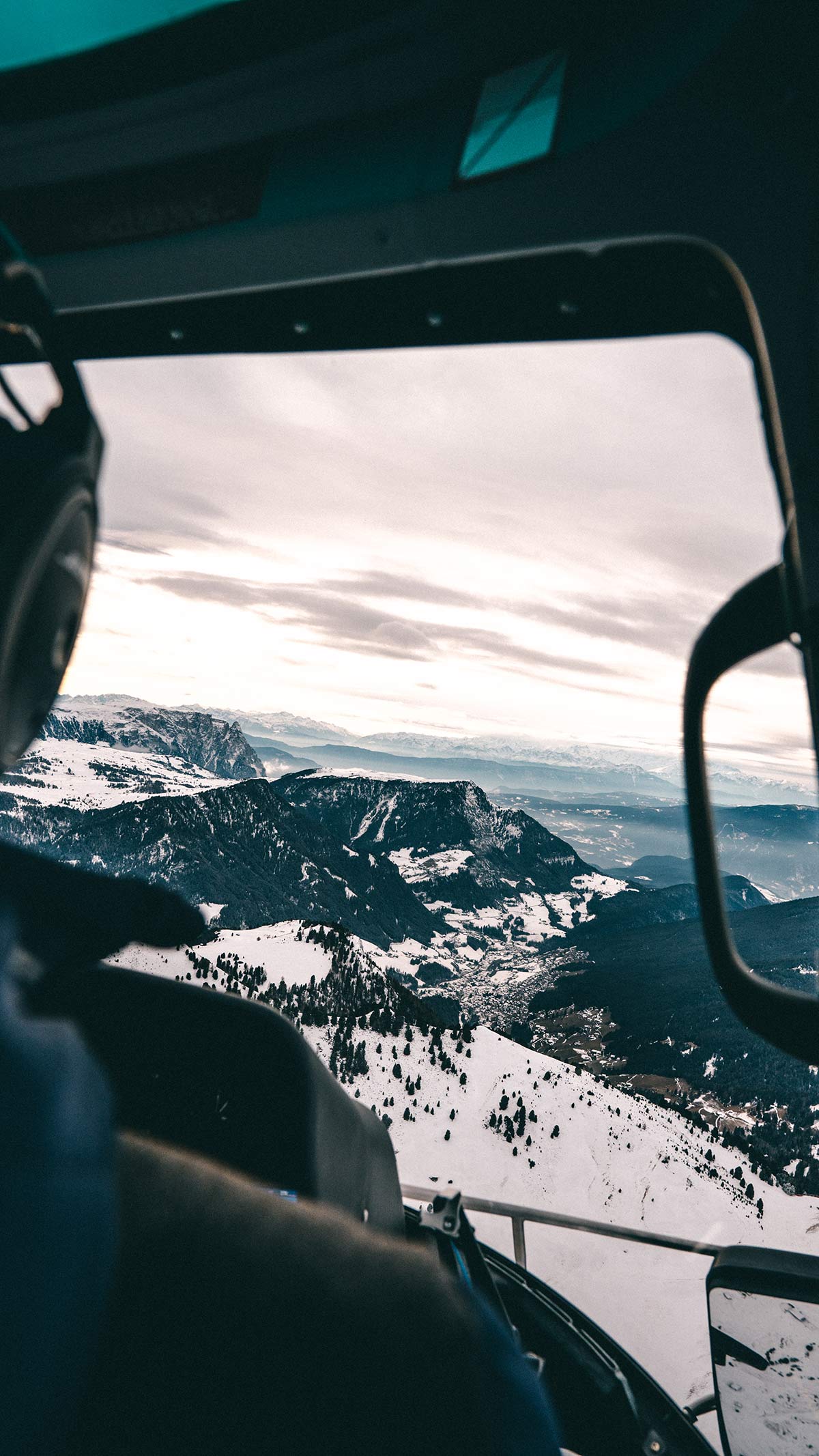 Helikopterflug Dolomiten Wolkenstein