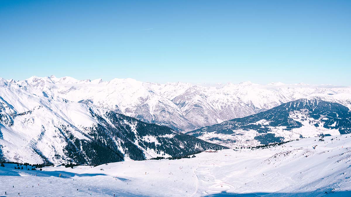 Serfaus Fiss Ladis Bergpanorama Piste