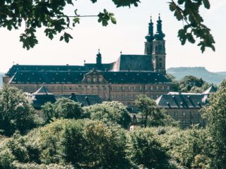 Kloster Banz Ausblick Spaziergang Paar