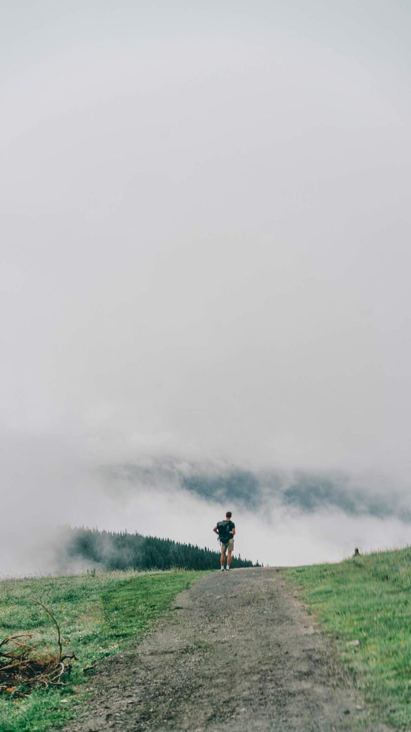 Nebel Wanderer Berge