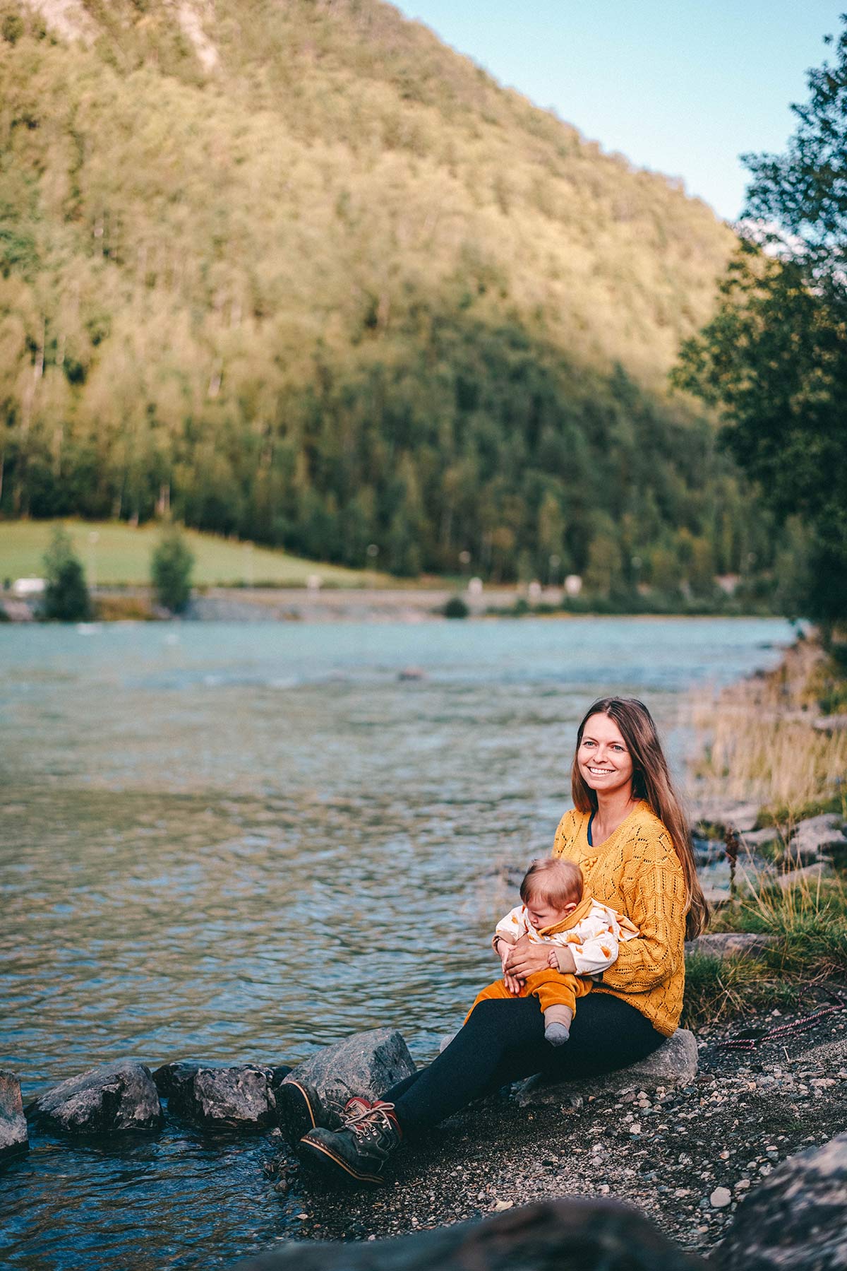 Campingplatz am Fluss Norwegen